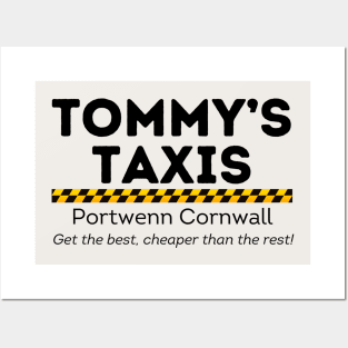 Doc Martin Tommy's Taxis Portwenn Port Isaac Cornwall Posters and Art